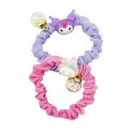 Gumička gumička do vlasov typu scrunchie 2ks Kuromi a My Melody