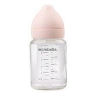 Mombella Szklana Butelka dla Niemowlaka Antykolkowa Classic Old Roze 180ml