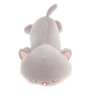 1 szt. 30 cm Kawaii leżące zabawki pluszowe nadziewane urocza lalka poduszka ze zwierzątkiem szary kot 1