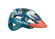 LAZER LIL'GEKO 46-50cm Fox Lis Kask Rowerowy Dziecięcy Niebieski Pomarańcz