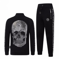 Dres Philipp Plein męski Czaszka PP Cyrkonie rozmiar XL