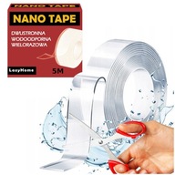 MOCNA TAŚMA NANO TAPE WODOODPORNA DWUSTRONNA 5M