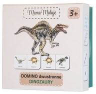 Obojstranné domino Dinosaury, realistické maľované ilustrácie