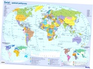 Mapa w tubie: świat - polityczna