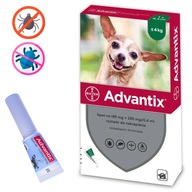 Advantix Spot On krople na kleszcze dla psa do 4kg - 4x 0,4ml