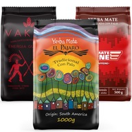 Yerba Mate El Pajaro 1kg Vakapi ENERGIA 0,5kg Mateine Caffeine+ 0,5kg