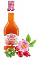 NATURALNY DOMOWY SYROP RÓŻANY 500 ml RÓŻA Z RÓŻY