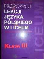 Propozycje lekcji języka polskiego w liceum klasa