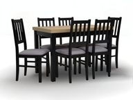 Stół kuchenny 70x120 + 6 krzeseł WYBÓR KOLORÓW