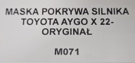 Cofano TOYOTA AYGO X 2022- Originale