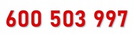 600 503 997 STARTER T-MOBILE ŁATWY ZŁOTY NUMER SIM