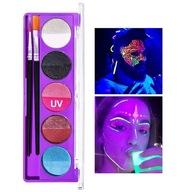 Paleta na líčenie tváre a tela, Handaiyan, UV Neon, Paint Dream Kit, 02