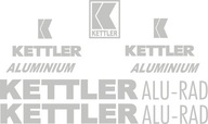 KETTLER ALU RAD ALUMINIUM białe naklejki 16-7R