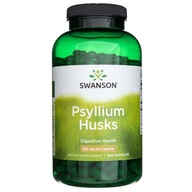 Swanson Psyllium Husks 610 mg Trávenie Metabolizmus 300 kapsúl