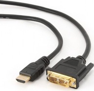 Kabel Gembird HDMI DVID 1.8m czarny (CCHDMIDVI6)