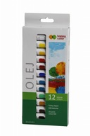 Farby olejne w tubkach Happy Color - 12 kolorów