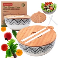 SALÁTATÁL fedővel SALÁTATÁL BAMBUSZ DESZKA KAMILLE