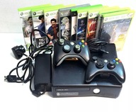 KONSOLA XBOX 360+ 8 GIER + 2 PADY