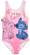 Dievčenské jednodielne plavky Lilo & Stitch - Summer Love EU 140 Svetlo ružová