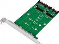 LogiLink adapter 2x SATA na 2x M.2 SATA SSD