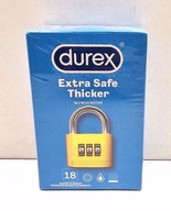 DUREX EXTRA SAFE THICKER PREZERWATYWY 18 SZTUK