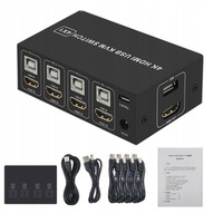 SWITCH PRZEŁĄCZNIK KVM HDMI/USB X 4 4K*60Hz