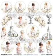 ScrapAndMe FCB-04 Arkusz 30x30 - First Communion Boy 4