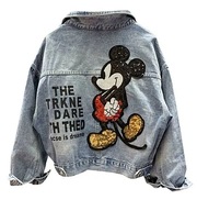 MD džínsová bunda džínsová Mickey Mouse bavlna | XL