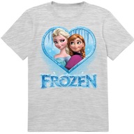 KOSZULKA DZIECIĘCA T-SHIRT DLA DZIECKA FROZEN KRAINA LODU 140 JAKOŚĆ