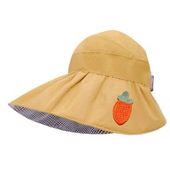 Dámsky bucket klobúk Prázdny ochranný klobúk pre žlté