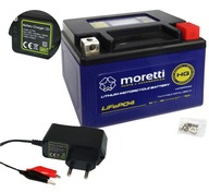 Lítium-iónová batéria MFPX4L Moretti + Nabíjačka pre aku Biaks B00002 12 V 0,75 A