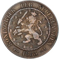 Moneta, Holandia, William III, 2-1/2 Cent, 1883, E
