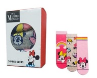 Skarpetki Skarpety DISNEY MYSZKA MINNIE Zestaw podarunkowy 3-pack r. 23-26