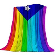 Deka Flanelové deky farebný remienok Lgbt Pride Rainb