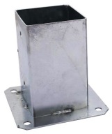 Csavarozható oszlopalap 60 x 60 horganyzott