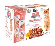 BRIT CARE CAT SASZETKI DLA KOTA filety mięsne i rybne w sosie 12x85g