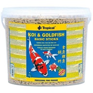 TROPICAL KOI & GOLDFISH BASIC STICKS pokarm 5l