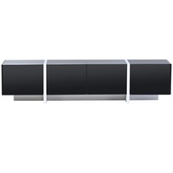 Čierna RTV skrinka v minimalistickom štýle 190*35*45cm