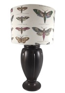 Ceramiczna lampa stołowa abażur motyle 56 cm