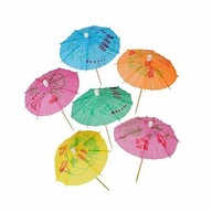 Dáždniky na nápoje dekoračné tyčinky na detskú párty dĺžka 10cm, 144ks