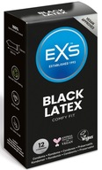 EXS Black Latex czarne prezerwatywy 12 szt.