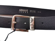 ARMANI JEANS pánsky kožený remienok dierky: 100-110