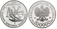 200000 zł (1991) - XVI Zimowe Igrzyska Albertville