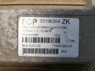 control unit computer of the engine OPEL CORSA C 55196354