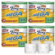 Foxy Toaletný papier 4 balenia sada toaletných papierov MEGA ROLKY