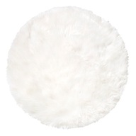 Okrągły dywanik PEAU DE MOUTON 2 WHITE 80cm