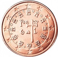 1 Euro Cent 2002 Mincovňa (UNC) Portugalsko