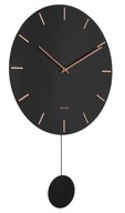 Designerski zegar ścienny 5863BK Karlsson 47cm