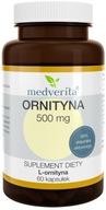 MEDVERITA Ornityna L-ornityna 500 mg aminokwas METABOLIZM 60 kaps.