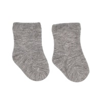 Ponožky pre predčasne narodené dieťa sivé
